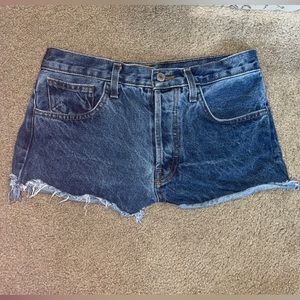 John Galt Jean Shorts